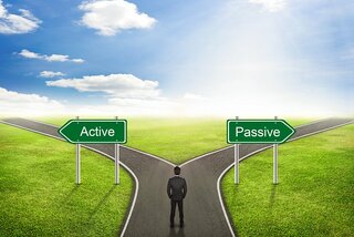 actief of passief beleggen linker zijkant