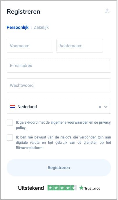 bitvavo registreren